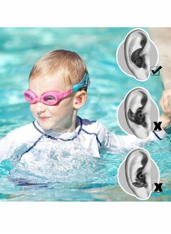 SYOSI 3 Pairs Silicone Swimming Earplugs Soft Swim, Earplugs Swimming, Ear Plugs Reusable Waterproof Silicone, Swimming Showering  - Image 4