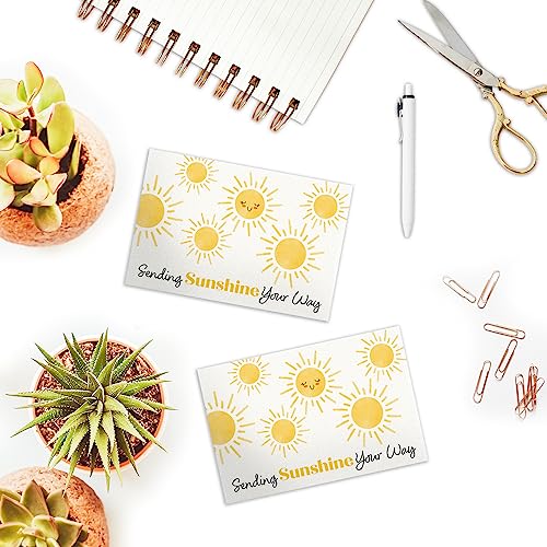 Pro Supply Global (50 Count of Large 4x6 Sunshine Thank You Insert Cards Without Envelopes For Your Small Online Business - Displays Customer Appreciation - Great For Baby Showers and Weddings - Image 5