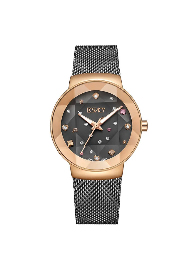 إكستاسي ECSTACY Women's Analog Gun  Dial Watch - E23504-KMXX