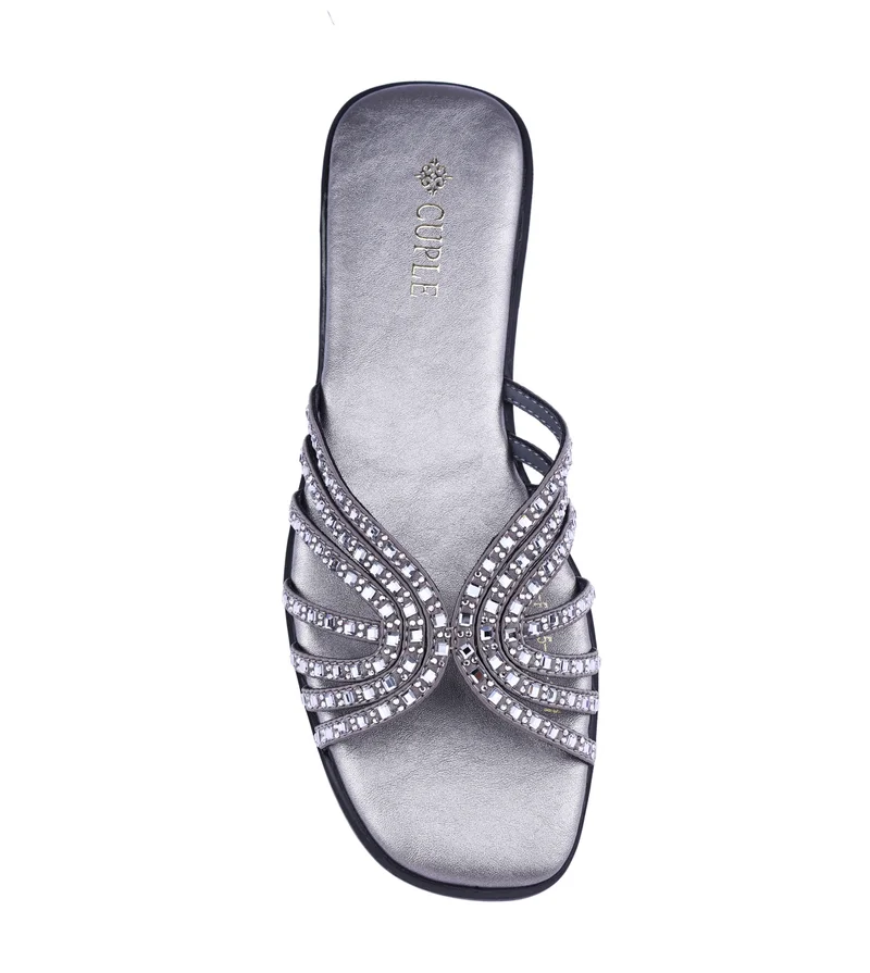 كابلي Womens interwoven strap flat sandals