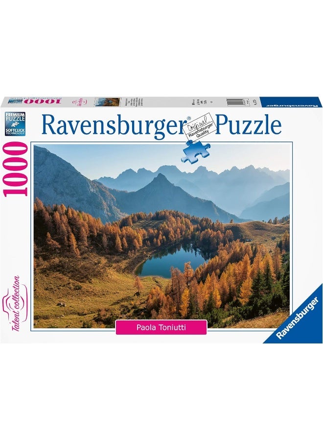 Ravensburger Friaulâ€‘Julisch Venetien 1000â€‘Piece Jigsaw Puzzle â€“ 70Ã—50 cm Premium Softâ€‘Click Fit & Antiâ€‘Glare Linenâ€‘Textured Paper for Ages 14+ â€“ Mountain Lake Landscape in Italy | 16781â€‘4 - Image 1