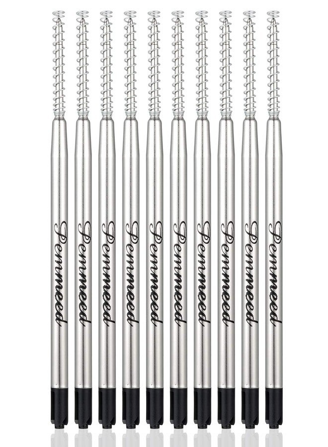 Penneed Ballpoint Pen Refills with Spring for Penneed B5/B6/B8 Pen, Parker Waterman Compatible Ballpoint Pen Refills Twist Action Medium Point 1.0mm Pack of 10(Black Ink) - Image 1