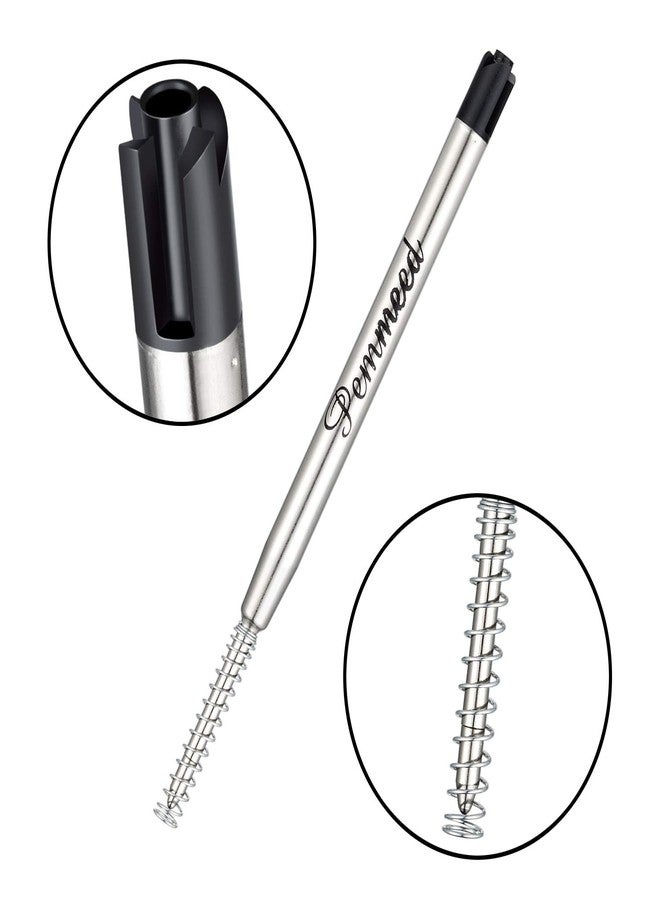 Penneed Ballpoint Pen Refills with Spring for Penneed B5/B6/B8 Pen, Parker Waterman Compatible Ballpoint Pen Refills Twist Action Medium Point 1.0mm Pack of 10(Black Ink) - Image 3
