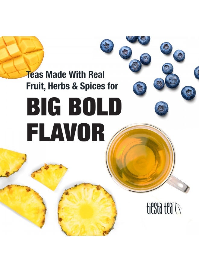 Tiesta Tea Tiesta Tea - Pineapple Blues | Blueberry Pineapple Green Tea | Premuim Tropical Loose Leaf Tea Blend | Medium Caffeinated Green Tea | Make Hot Or Iced Tea And Up To 25 Cups - 2 Ounce Resealable Pouch  - Image 1