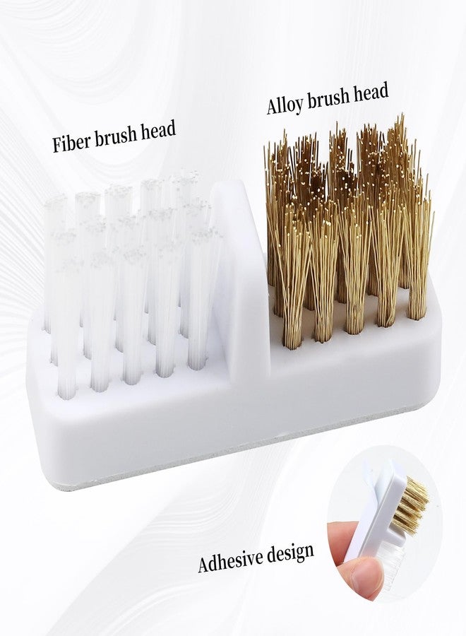 heemeei Nail Drill Bits Holder & Nail Drill Bits Cleaning Brush, 100 Holes Nail Bit Holder, Dustproof Nail Art Drill Bits Display Storage Box, Nail Drill Bit Holder for Nail Tech (White) - Image 4