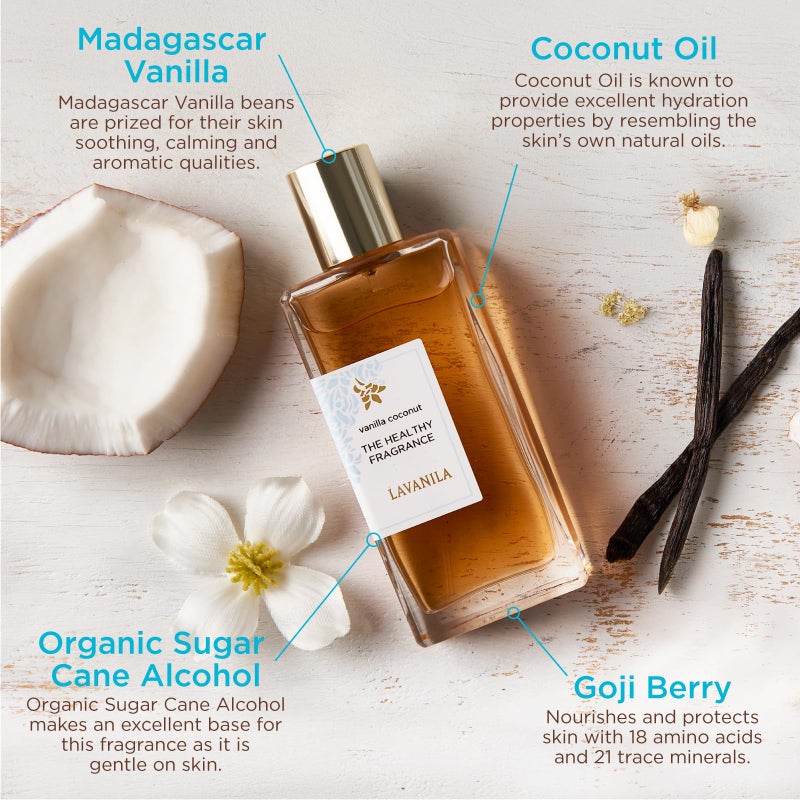 Lavanila Vanilla Coconut Perfume for Women 1.7 Fl Oz - Tropical Coconut, Tahitian Tiare Flower & Warm Vanilla Fragrance, Clean and Natural Eau de Parfum Made In USA - Image 3