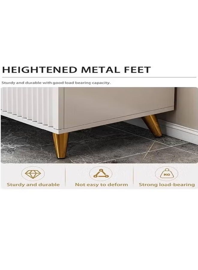 keke Entryway Modern Shoe Storage Bench Shoe Cabinet Entryway Shoe Organizer Storage with Leather Comfort Seat 90 cm - Image 5