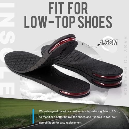 Tilak Venture TILAKVENTURE 4 Layers 9 cm (3.5 Inch) Height Increasing Shoes Insoles - For Men And Women - 1 Pair | Height Increasing Insoles - Image 3