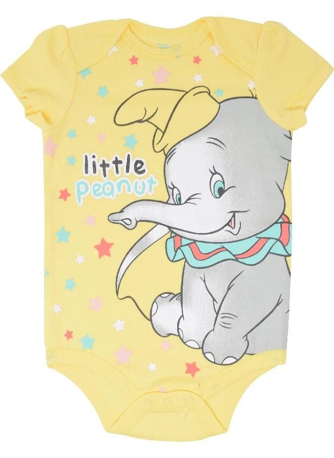 Disney Disney Classics 101 Dalmatians Bambi Dumbo Aristocats Baby Girls 5 Pack Bodysuit 0-3 Months  - Image 3
