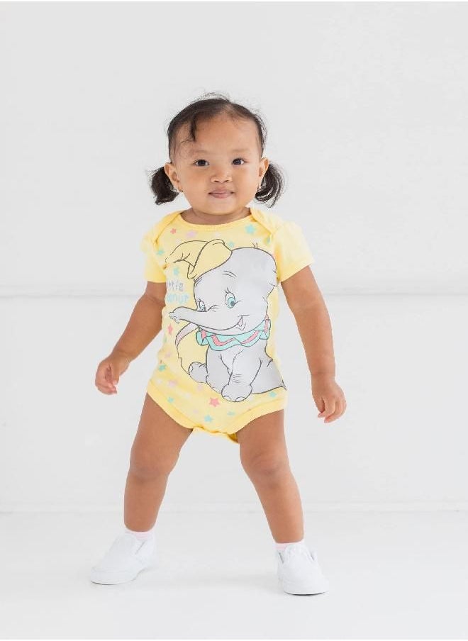 Disney Disney Classics 101 Dalmatians Bambi Dumbo Aristocats Baby Girls 5 Pack Bodysuit 0-3 Months  - Image 2