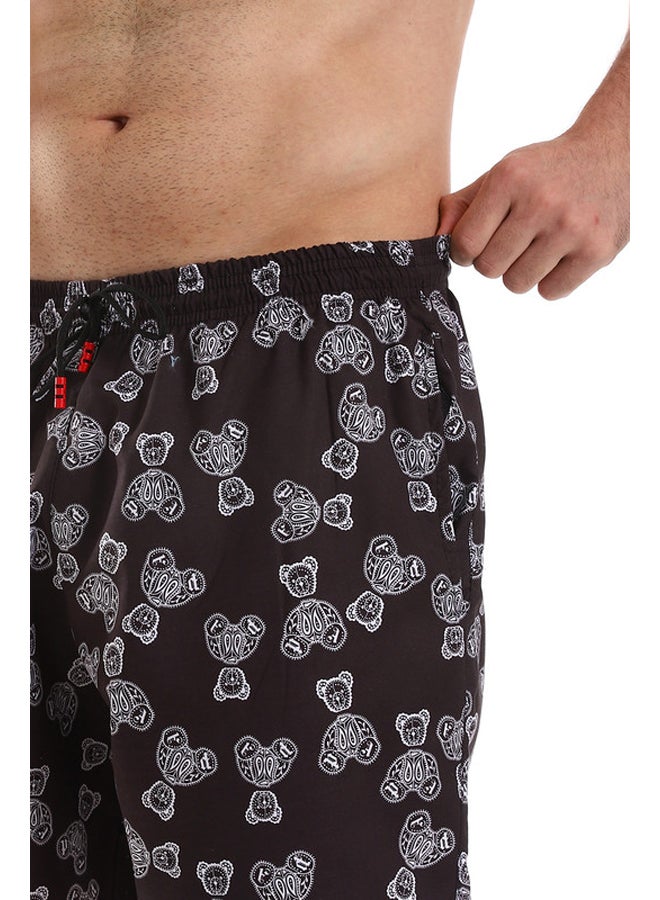 WHITE RABBIT Teddy Bear Patterned Swim Short  - Image 4