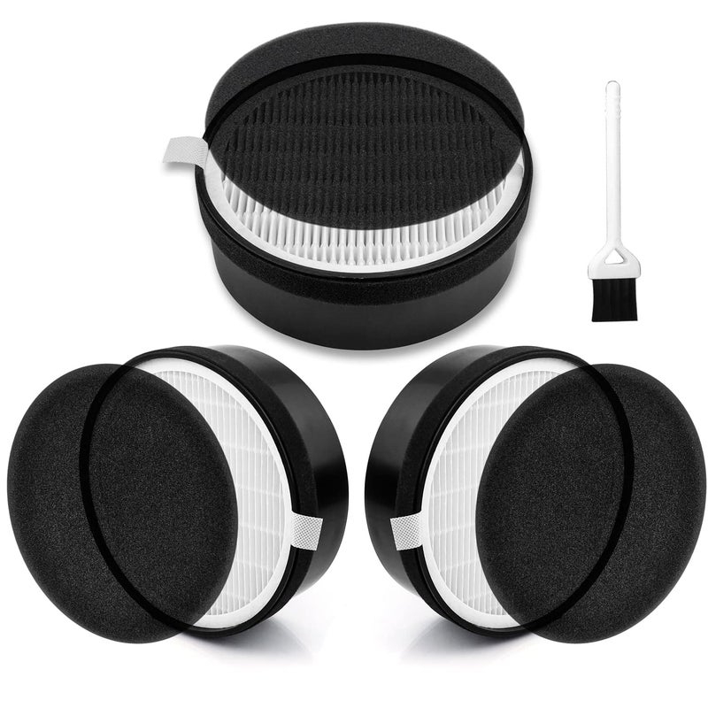 Funmit LVH132 Replacement Filter for LEVOIT Air Purifier Replacement Filter LVH132RF Funmit 3in1 H13 True HEPA Filter Replacement 3 Pack