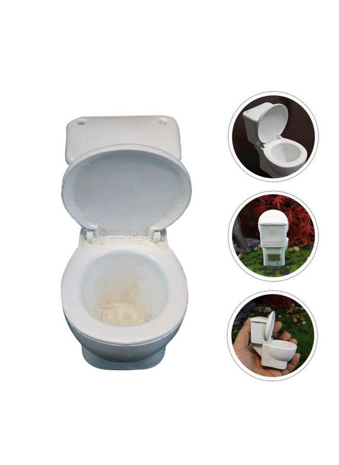 Vosarea - Miniature Commode Model Toy Dollhosue Bathroom Furniture Funny Toilet Decor Doll Accessories - Image 1