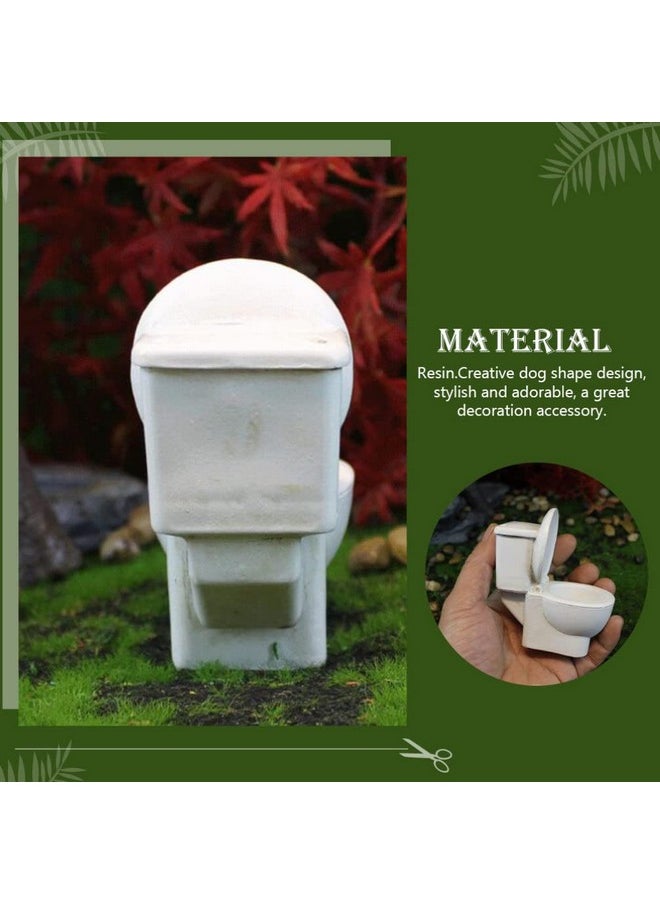 Vosarea - Miniature Commode Model Toy Dollhosue Bathroom Furniture Funny Toilet Decor Doll Accessories - Image 1