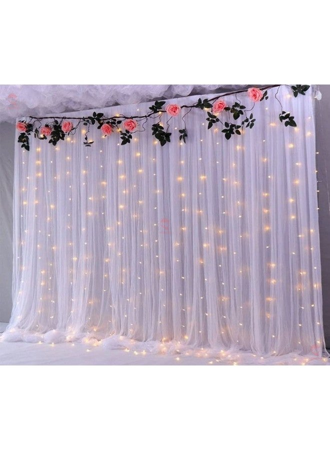 Hemito White Decoration Net with Led Fairy Lights for Romantic Dinner, Anniversary, Paper Birthday Party Celebration and Valentines Day Or Cabana Tent Decoration - Image 1