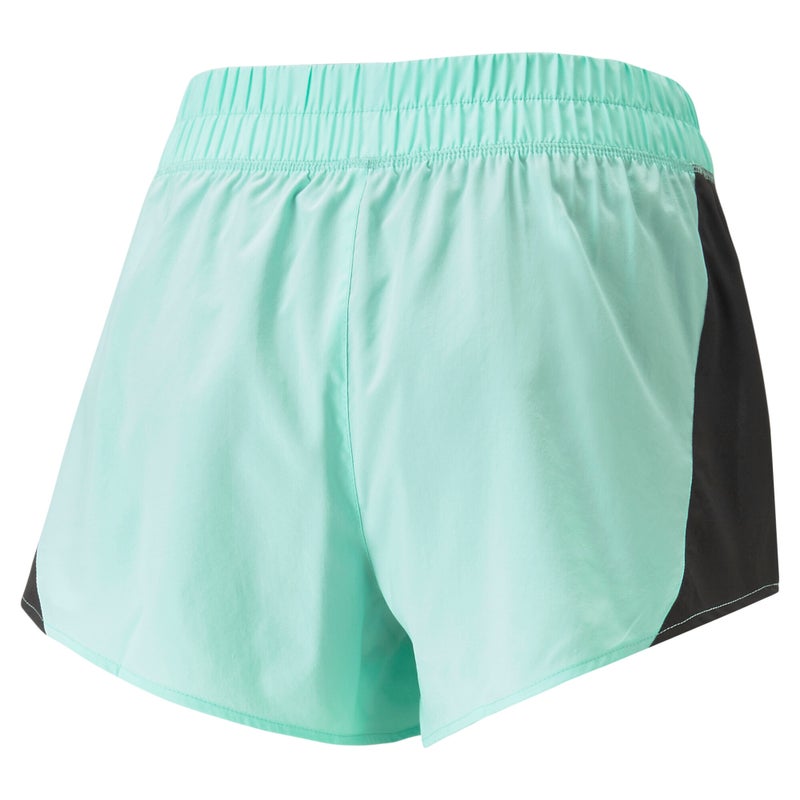PUMA Fit Fashion Flow Womens Green Training Shorts - Image 2