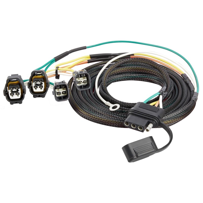 Oyviny 4 Pin Trailer Wiring Harness 55363 for 19982006 Jeep WranglerJeep TJ Plug Play TJ 4Way Flat Tow Hitch Trailer Wiring Pure Copper Wire 80 Inches