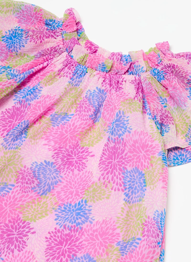 Ovs Floral Flutter Sleeve Dress