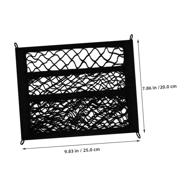Elastic Mesh Storage Net For Electric Bike Front Cargo Organizer Black - Image 3