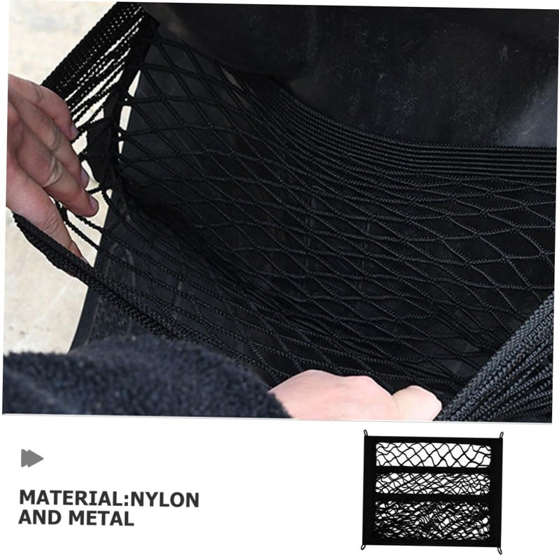 Elastic Mesh Storage Net For Electric Bike Front Cargo Organizer Black - Image 4