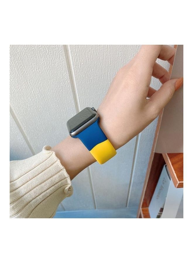 NIBEMINENT Silicone Replacement Watchbands For Apple Watch Series 7/6/5/4/3/2/1 42/45mm Multicolour - Image 5