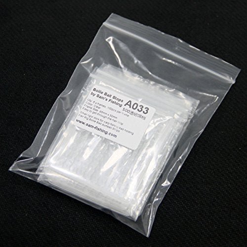 SAMSFX 500PCS Carp Fishing Hair Stops for Fishing Float Baitstops Boilie Stops Clear Color - Image 4