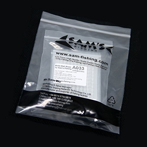 SAMSFX 500PCS Carp Fishing Hair Stops for Fishing Float Baitstops Boilie Stops Clear Color - Image 5