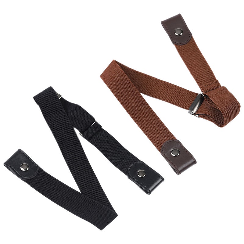 4 pcs Elastic Invisible Jeans Belt Fashion Women Stretch Belt Jeans Accessory - Image 4