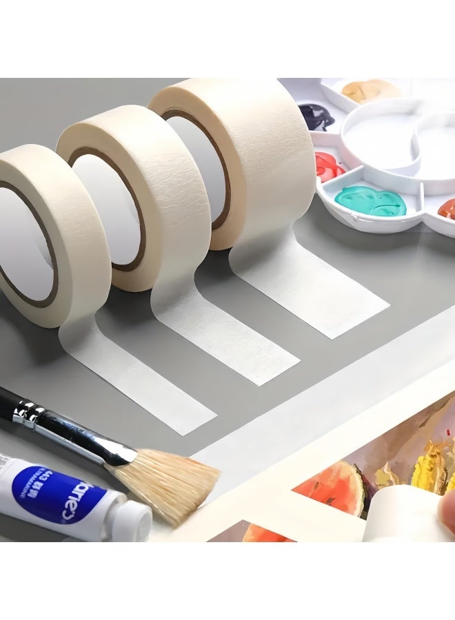 Generic 3pcs Premium Artist Tape for Watercolor and Painting - Acid-Free, Medium Adhesive Paper Masking Tape in 1.52cm, 1.98cm, 3.0cm Widths x 10.01meter Length - Ideal for Artists, Drawing, and Paper Crafts, Watercolor Projects | Versatile Use | Highquality Tape - Image 1