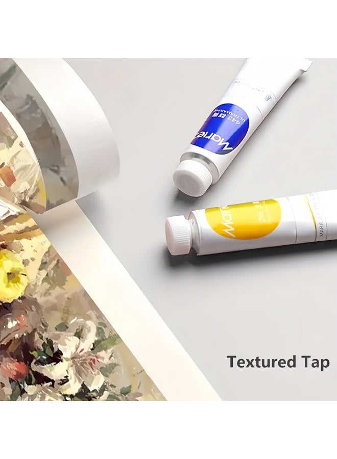 3-Size Masking Tape for Watercolor and Oil Painting - Acid-Free, Medium Tack Premium Artist Tape in 5/8" (1.52cm), 7/8" (1.98cm), and 1/2" (3.0cm) Widths and 40ft (10.01m) Length - Perfect for Artists, Painting, Papercraft, and Watercolor Projects | Versatile Use | High-Quality Tape - Image 5