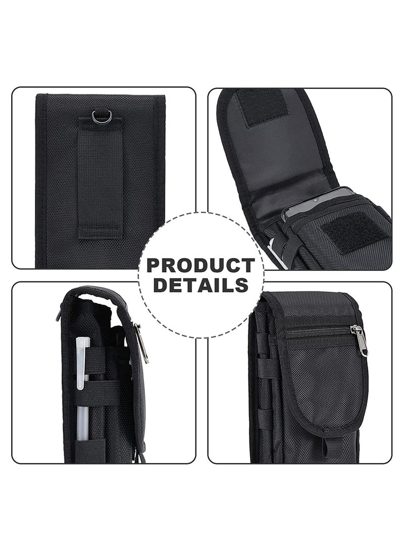SYOSI Belt Pouch Smartphone Pouch Waist Bag Tool Holder Pouch Cell Phone Holster Men Women Waist Pocket Gifts for Sports Hiking Camping Barbeque Rescue Work Tool Belt Attachment - Image 4