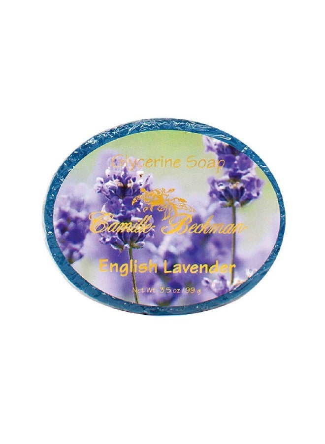 Camille Beckman English Lavender Scented Glycerine Bar Soap For Hands Face And Body 3.5 Ounce - Image 1