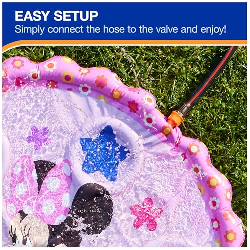 SwimWays Minnie Mouse Splash Mat, Kids Splash Pad, Outdoor Toys, Disney Pool Party Supplies and Water Toys for Kids Ages 1 & Up - Image 3