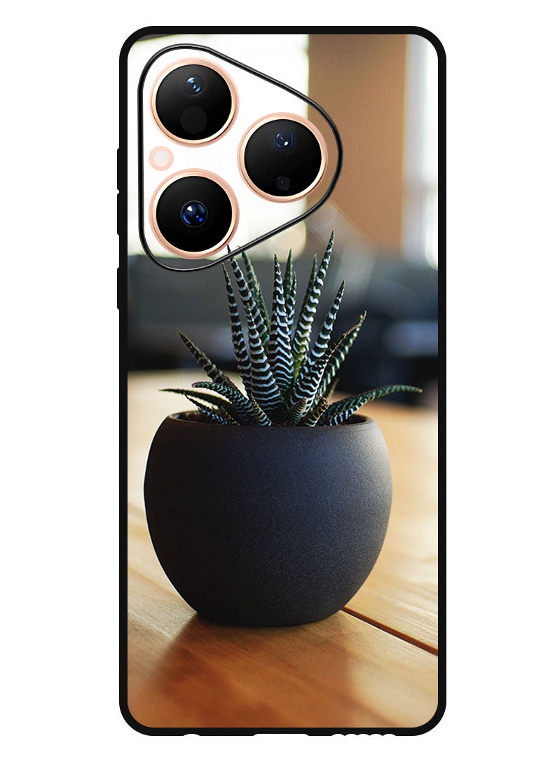 Theodor Case Compatible with Huawei Pura 80 6.6 Inch Protection Shockproof Bumper Cover houseplant_pot_table - Image 1