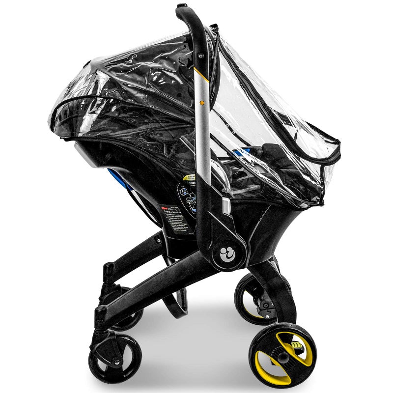 Vaxaape Car Seat Rain Cover,Food Grade EVA,Universal Baby Stroller Accessory for Infant Car Seat Stroller,Waterproof, Windproof Protection,Protect from Dust Snow - Image 3