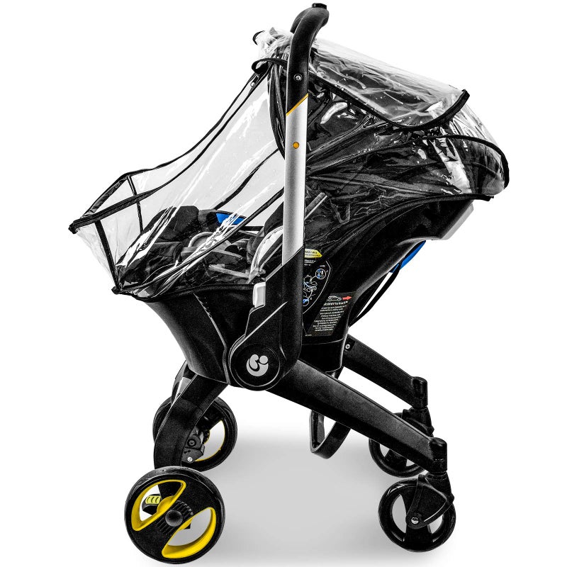 Vaxaape Car Seat Rain Cover,Food Grade EVA,Universal Baby Stroller Accessory for Infant Car Seat Stroller,Waterproof, Windproof Protection,Protect from Dust Snow - Image 4