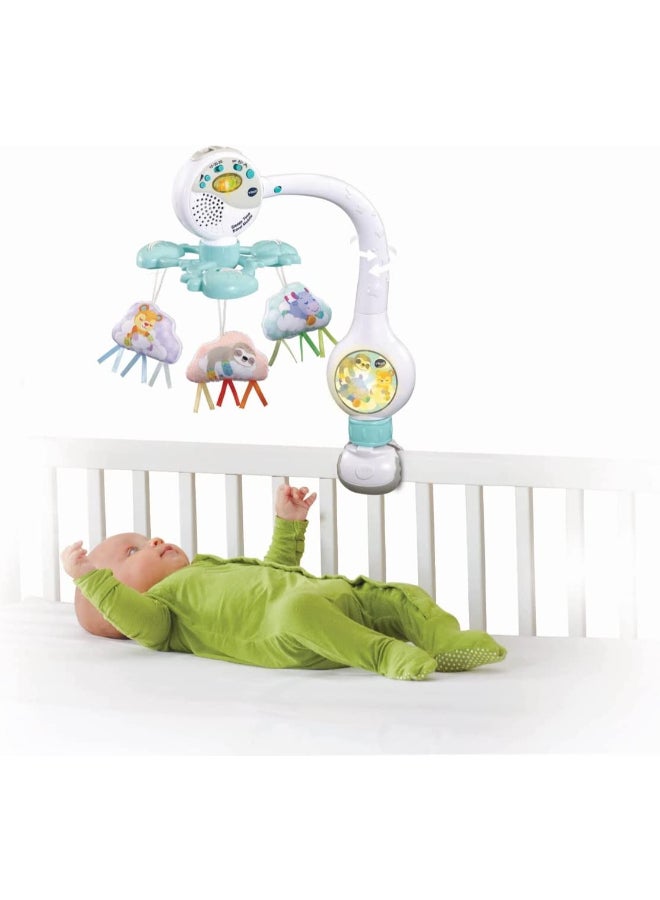 vtech BABY TRAVEL MOBILE SET: A wonderful mobile for babies on the go! This baby cot mobile comes with soft twirling animal clouds, a glow light and soothing music, designed to calm baby into a peaceful slumber wherever they may be. - Image 5