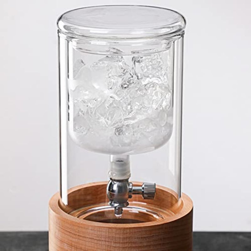 Cold brew coffee machine for home and office use, stainless steel filter, adjustable drip rate, 450ml capacity, silver - Image 3