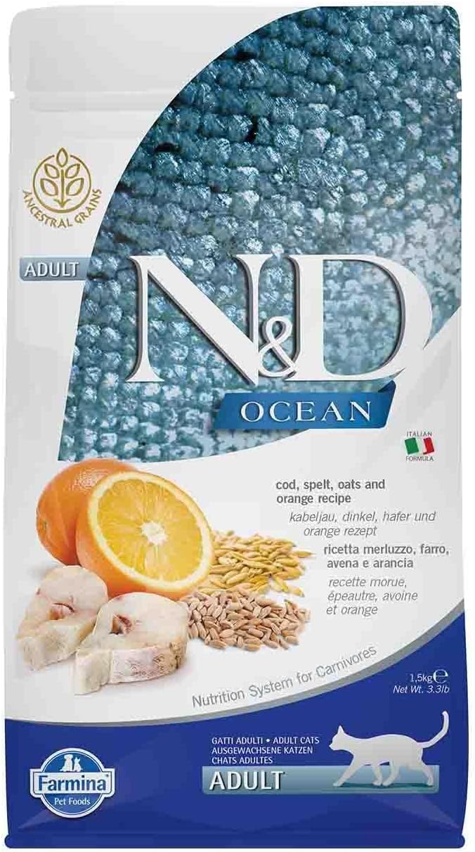 Farmina OCEAN CAT CODFISH & ORANGE 1.5 Kg