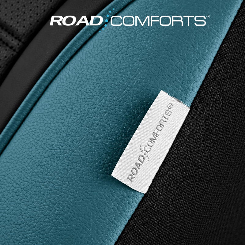 Road Comforts Leather Seat Covers, Breathable Car Seat Covers Front Seat for Men,Airbag Compatible, Automotive Seat Covers Set Universal Fit Most Cars,Vans,Truck,SUV - Image 4
