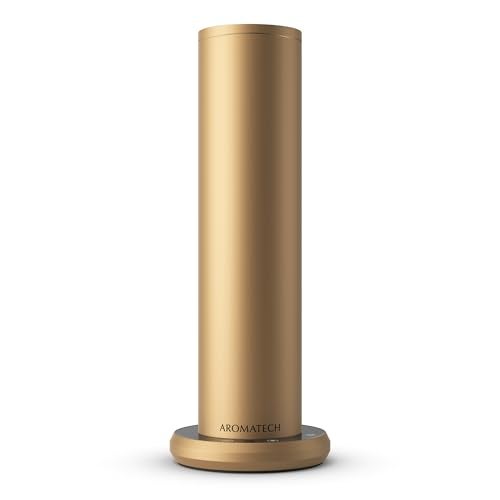 AromaTech New AroMini BT Plus Scent Diffuser wBluetooth ColdAir Diffusion Scent Machine for Home Office Hotel Spa Nebulizing Diffusion System for Essential Oil Blends Gold