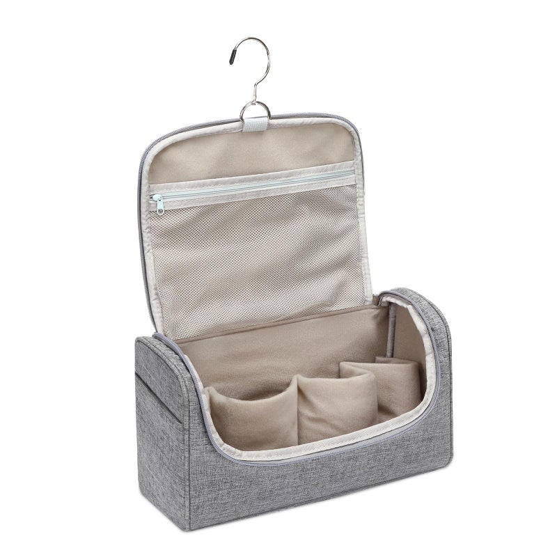 MOSISO Travel Carrying Case Bag Compatible with Dyson Airwrap Styler, Portable Storage Bag Organizer for Airwrap Styler and Attachments, Gray - Image 1