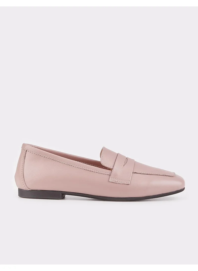 كاباني Leather Pink Women's Loafer