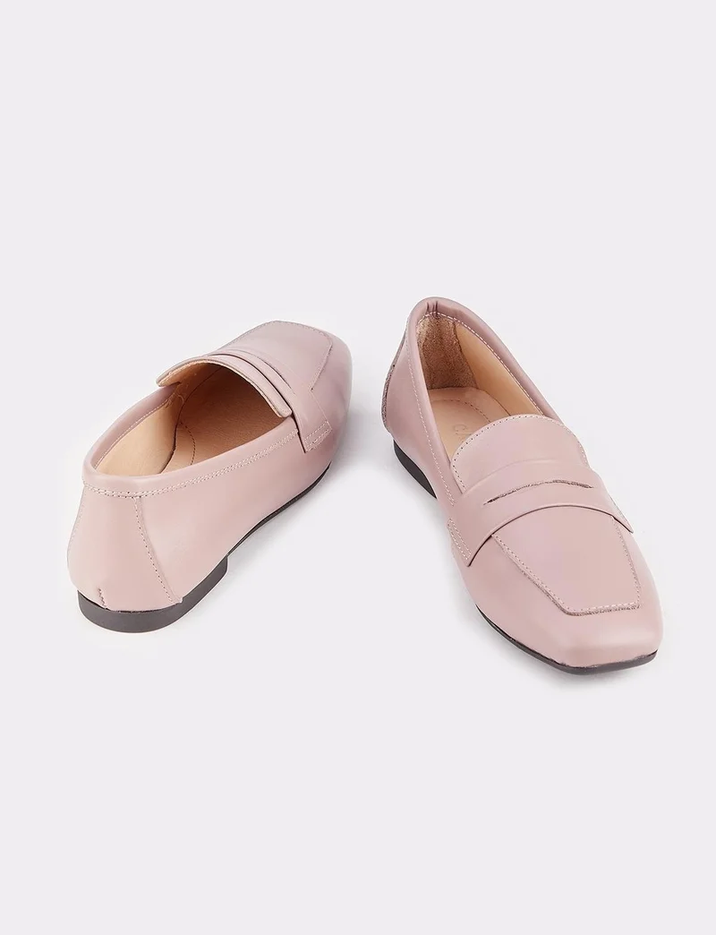 Cabani Leather Pink Women's Loafer