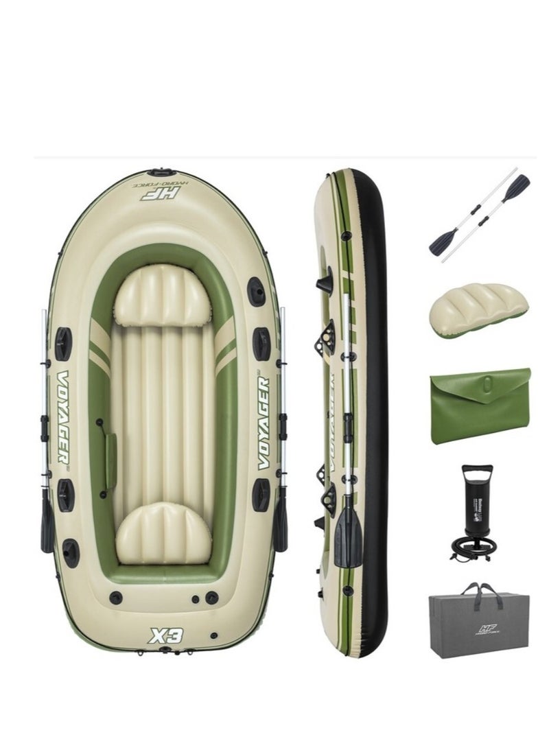 Bestway Bestway Inflatable 3-seat boat Voyager X3 Raft, 294x137x46 cm - No:65164  - Image 1