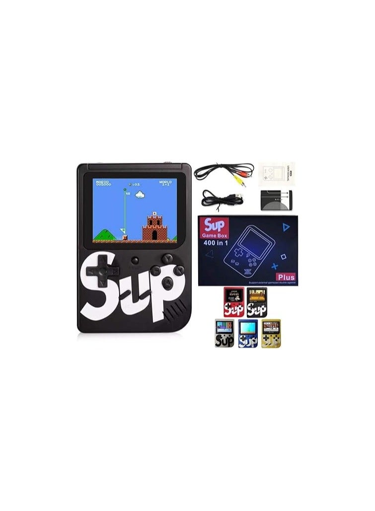 SUKILO Game Box Plus – 400 in 1 Retro Handheld Console, Upgraded Mini Portable Gaming System, 3-Inch Color Display, Rechargeable Battery, Perfect Gift by PRIME TECH™ (Black) - Image 1