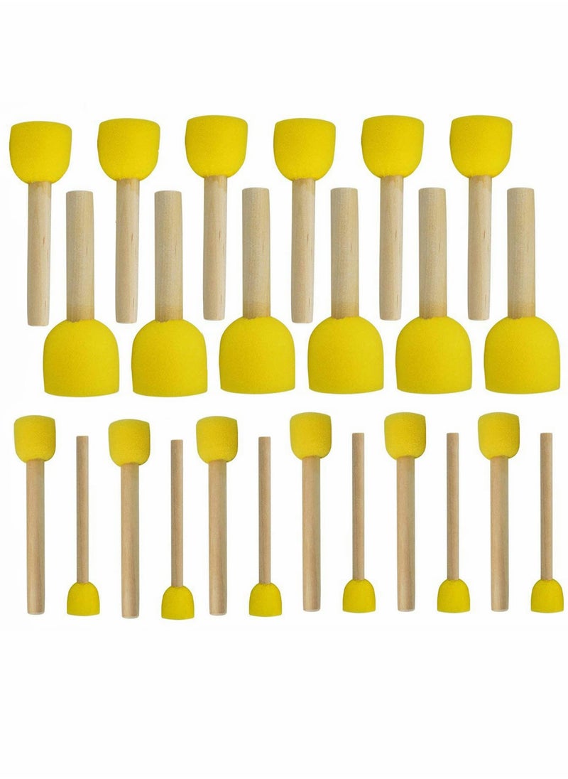 SYOSI Assorted Round Paint Foam Set Painting Tools Set, Sponge Brush for Kids Painting Crafts and DIY, Sponge Stippler Stencil Foam Brush, Crafts Arts Painting Supplies  - Image 1