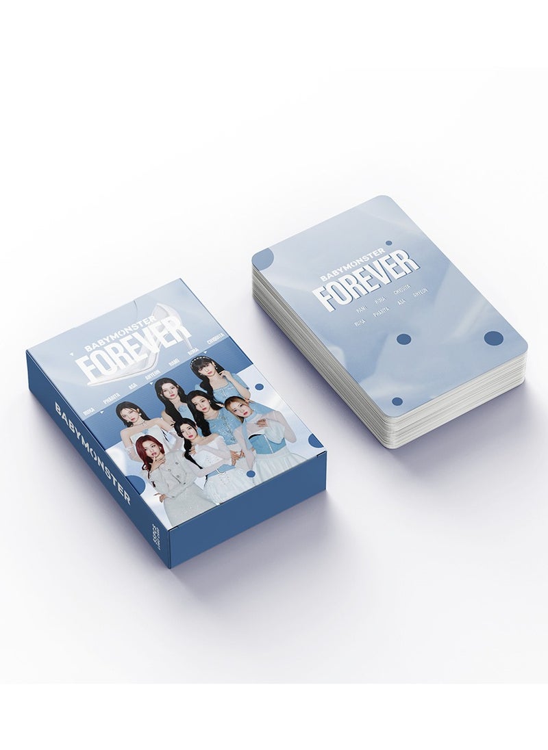 Generic - KPOP 55Pcs BABYMONSTER FOREVER LOMO Cards BABYMONSTER MINI PhotoCard Album Mini Poster K-pop Collectors FAN merchandise GreetingCard - Image 1