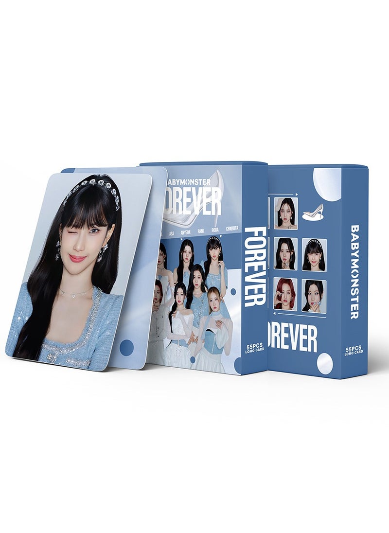 Generic - KPOP 55Pcs BABYMONSTER FOREVER LOMO Cards BABYMONSTER MINI PhotoCard Album Mini Poster K-pop Collectors FAN merchandise GreetingCard - Image 1