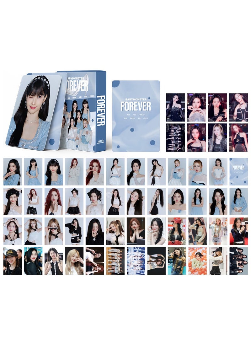 Generic - KPOP 55Pcs BABYMONSTER FOREVER LOMO Cards BABYMONSTER MINI PhotoCard Album Mini Poster K-pop Collectors FAN merchandise GreetingCard - Image 1